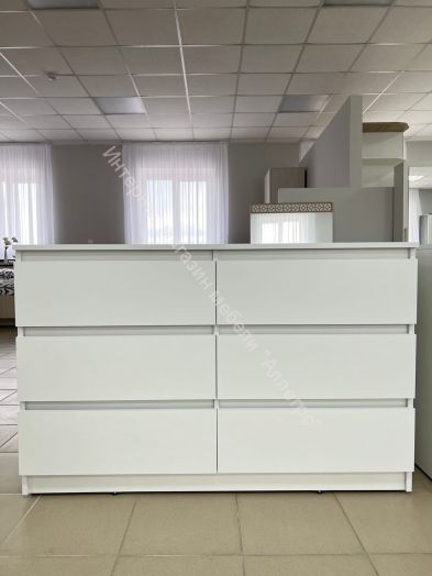 Комод с 6 ящиками 1200 "Бьянко"