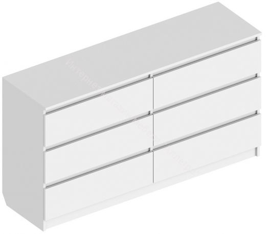 Комод с 6 ящиками 1400 "Бьянко"