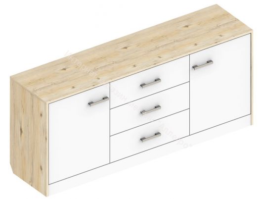 Комод 2-ств. с 3 ящиками "Милана"