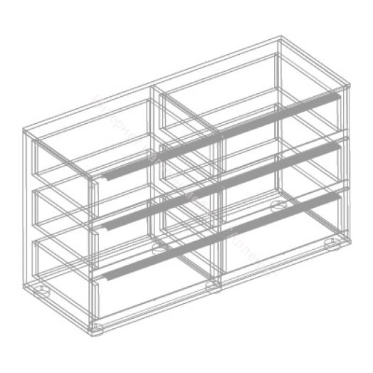 Комод с 6 ящиками "Стил"