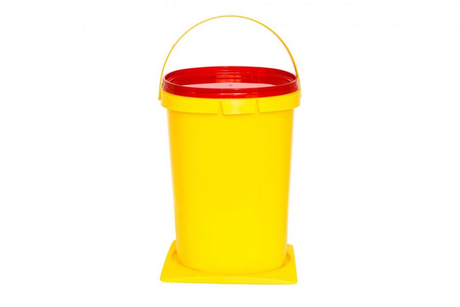 Контейнер д/орган. отх. organic box класс Б (желтый) объем 0,5л( квадр./прямоуг. ) 120мм