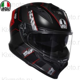 Шлем AGV K7 Kyber, чёрно-красный