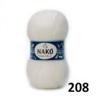 фото Пряжа MOHAIR DELICATE NAKO 208 белый