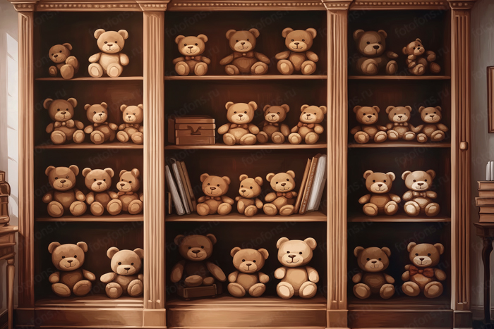 Фон стена "Teddy bears №2"