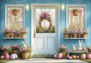 Фон стена "Easter wall №7"