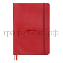 Книжка зап.Clairefontaine Rhodiarama А5+ 50л.нелин.тв.обл.Poppy Красный 200г/м2 194160C