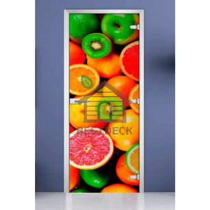 Стеклянная межкомнатная дверь с фотопечатью DW «Fruite-07»