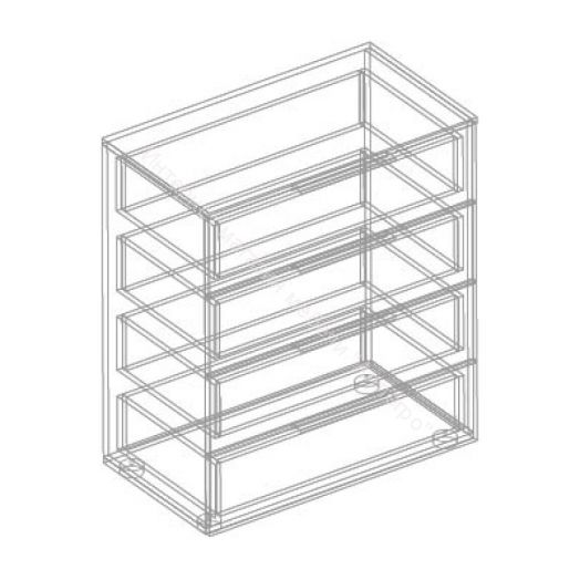 Комод с 4 ящиками "Тефия" Тефия/Софт Сантьяго