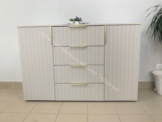 Комод 2-ств. с 4 ящиками "Тефия" Тефия/Софт Сантьяго