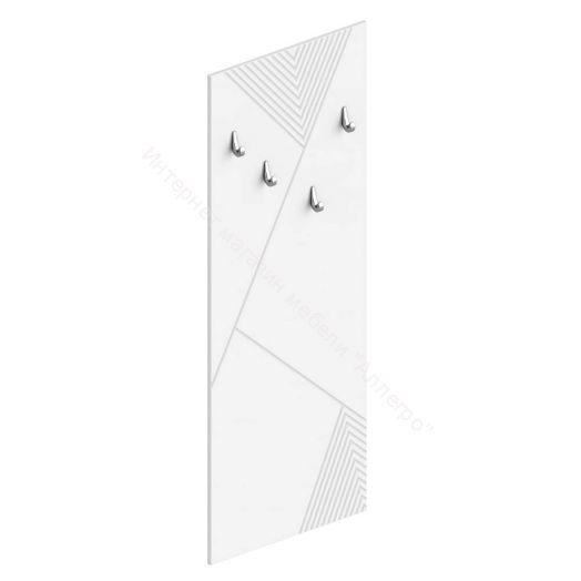 Панель под вешалки "Сандра" Белый лофт