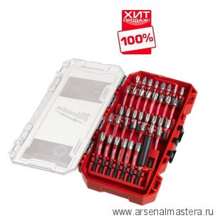 ХИТ! Набор ударных бит 38 предметов SHOCKWAVE GEN III в кейсе Milwaukee 4932492009