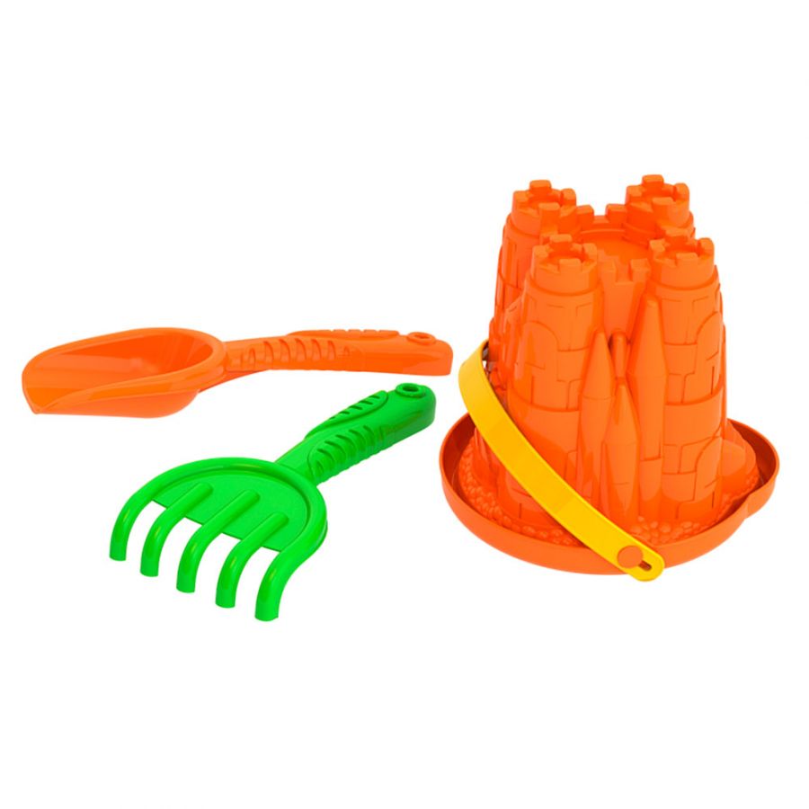 Набор для песка №104 (ведро, лопатка, грабли)