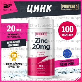 Zinc 20мг / Цинк / 100 табл. Pure Gold