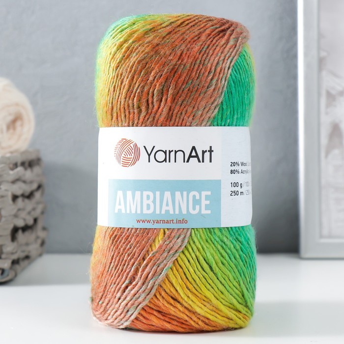 Пряжа для вязания спицами, крючком YarnArt, Ambiance, 80% акрил, 20% шерсть, 250 м/100 г, (152)