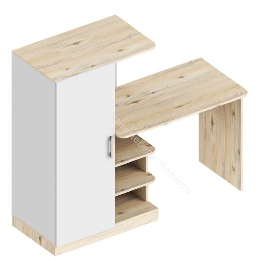 Стол письменный с пеналом "Милана" (левое исполнение)