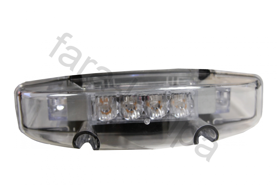 Проблесковая балка белый корпус оранжевого свечения 790мм