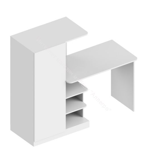 Стол письменный с пеналом "Бьянко" (левое исполнение)