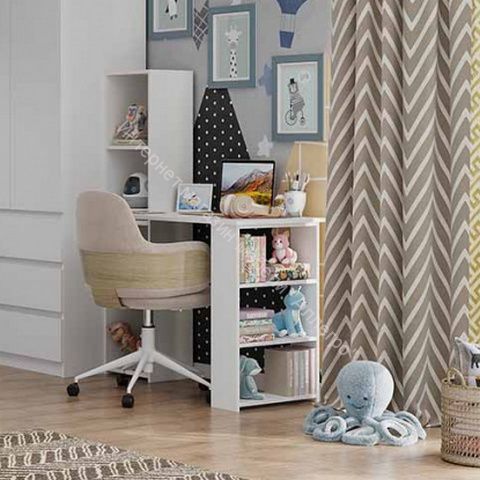 Стол письменный со стеллажом "Бьянко"