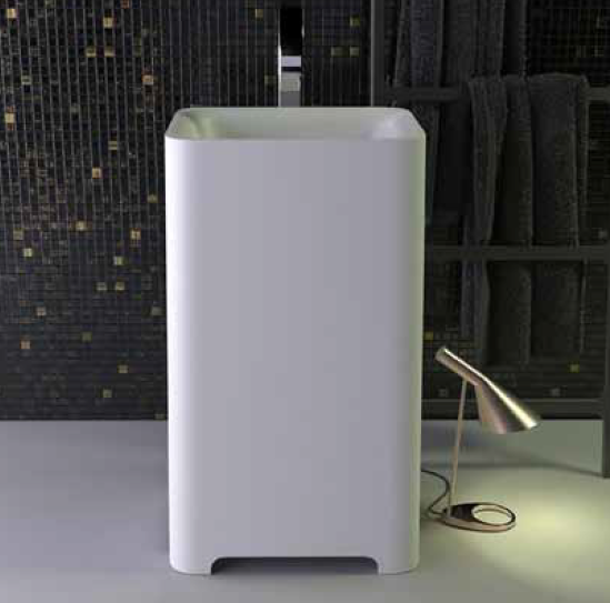 Изображение Напольная раковина Knief Feel без отверстий под смеситель 53х43х90 см