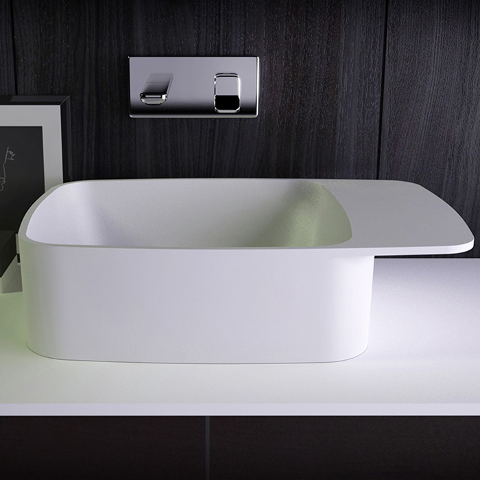 Изображение Раковина Knief Pride без отверстий под смеситель 67х40х15 см