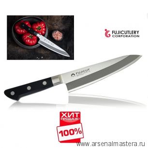 ХИТ! Японский Шеф Нож поварской Гюйто Fuji Cutlery серия FUJI CUT длина лезвия 180 мм, сталь Мо-V 3 слоя, рукоять полипропилен, заточка 6000 Tojiro FC-1662