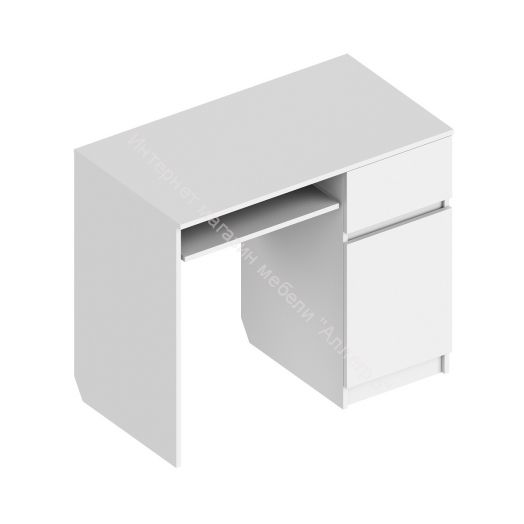 Компьютерный стол "СК-7" Велес (правый) Белый лофт
