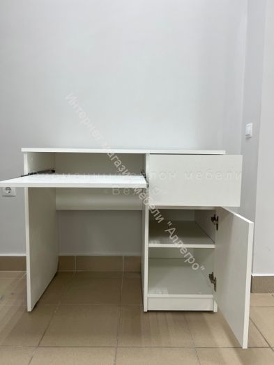 Компьютерный стол "СК-7" Велес (правый) Белый лофт