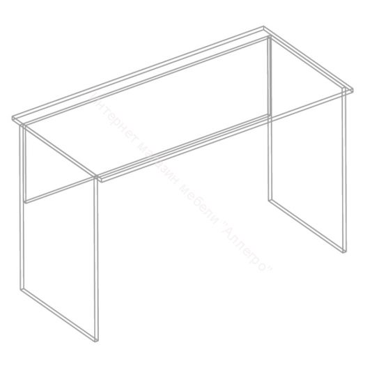 Стол письменный "Симпл" 1300 Белый лофт