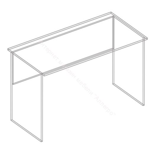 Стол письменный "Симпл" 1200 Белый лофт