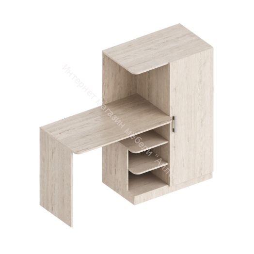 Стол письменный с пеналом (правое исполнение) Пикар