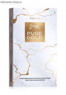 Отбеливающие полоски для зубов 24K Pure Gold