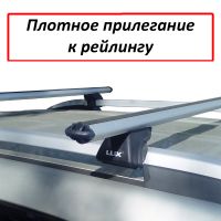 Багажник на рейлинги Hyundai Creta (2016-2021), Lux Классик с аэродинамическими дугами (53 мм)