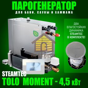 Steamtec TOLO MOMENT 45 - 4,5 кВт парогенераторы для хамама и турецкой бани / Серия PLATINUM