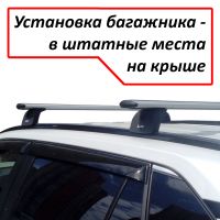 Багажник на крышу Toyota RAV4 2019-..., Lux, крыловидные дуги