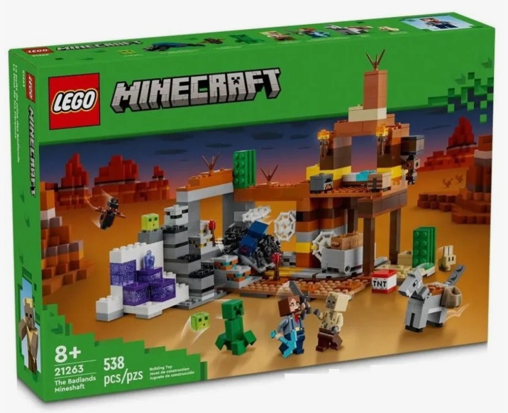 Конструктор LEGO Minecraft Шахта Бесплодных земель 21263