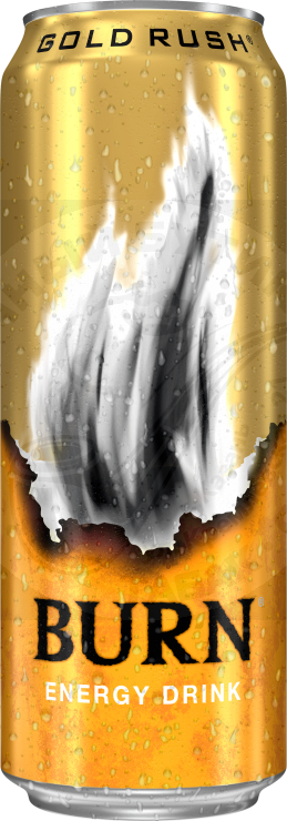 Энергетический напиток Burn Gold Rush со вкусом барбарис-карамель газированный