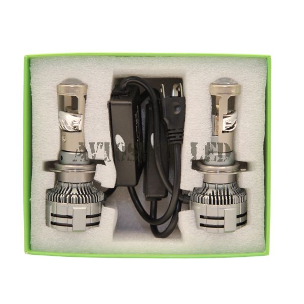 Лампы мини линзы светодиодные, на автомобиль линзованные цоколь серия A80Pro-H7 12-24V