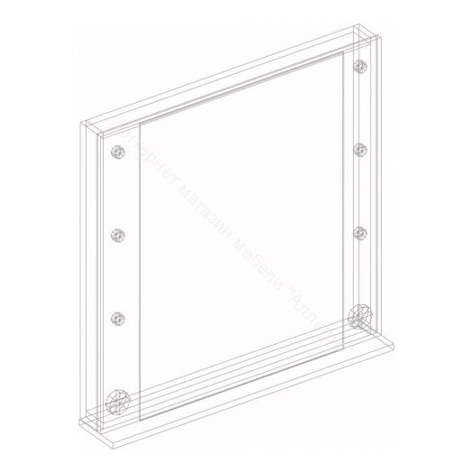 Зеркало для Стола гримерного Белый лофт