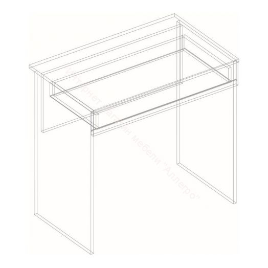 Стол гримерный (стол) Белый лофт