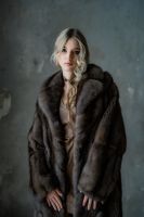Пальто из баргузинского соболя.