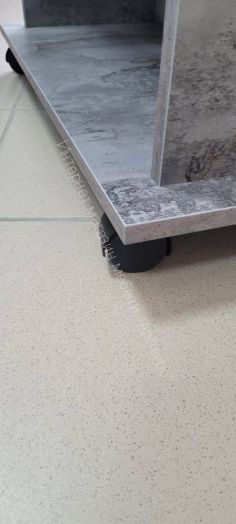 Стол журнальный раскладной "Моника" Айрон Рок/Белый лофт