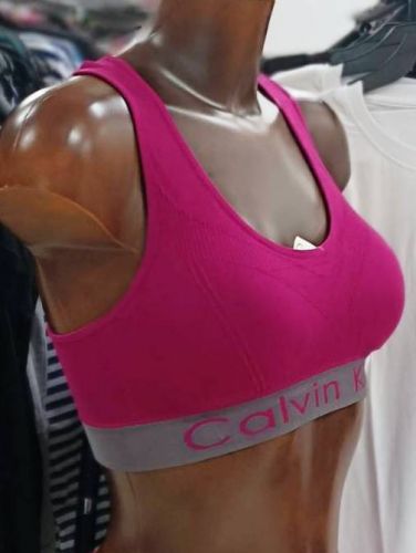 Спортивный топ на широких бретелях Calvin 501 борцовка (бордо)