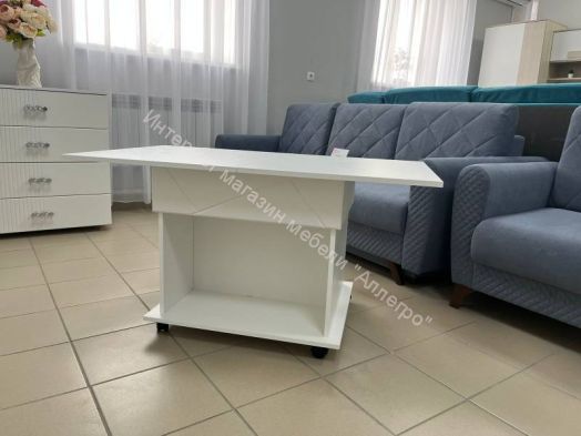 Стол журнальный раскладной "Сандра" Белый лофт