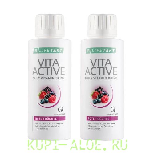 Вита Актив Комплекс Витаминов Красные Фрукты ЛР ЛАЙФТАКТ - 2 штуки