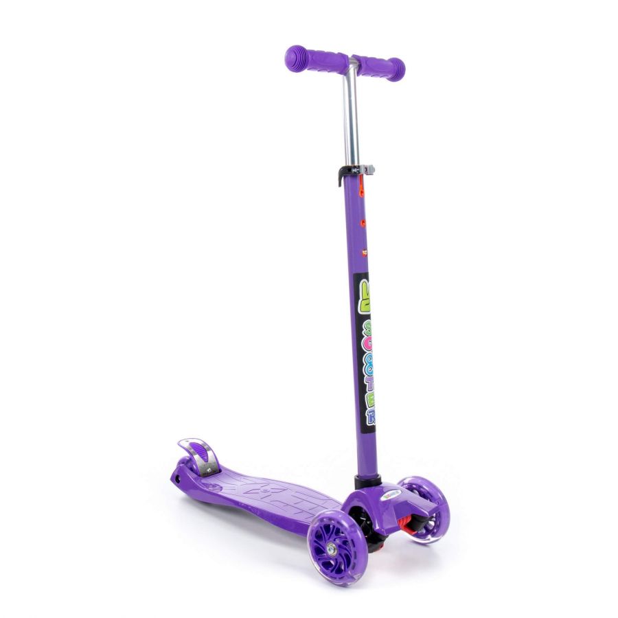 0072 Детский самокат (фиолетовый) (в коробке)