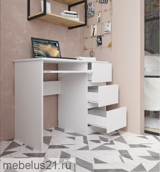 Стол письменный Норд 2 Белый