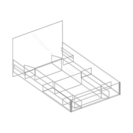 Кровать "Бьянко" | каркас 1200х2000 Белый лофт