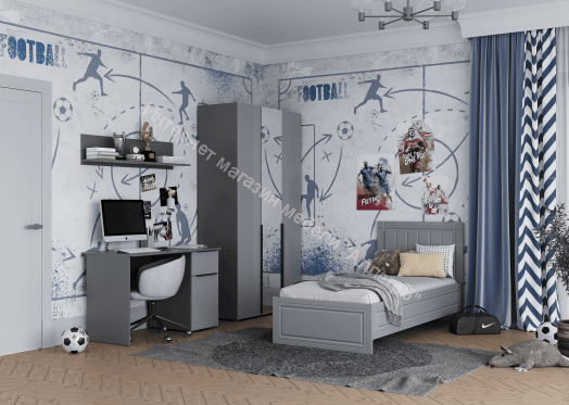 Шкаф 3-ств. с зеркалом "Вита"