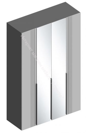 Шкаф 4-ств. с зеркалом "Вита"