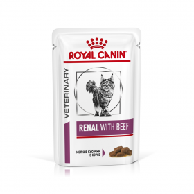 Роял канин Ренал говядина в соусе для кошек (Renal Beef) пауч 85г.